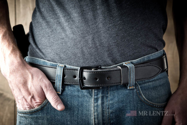 Leather Gun Belts - USA Made, Steel Reinforced | Mr. Lentz Leather